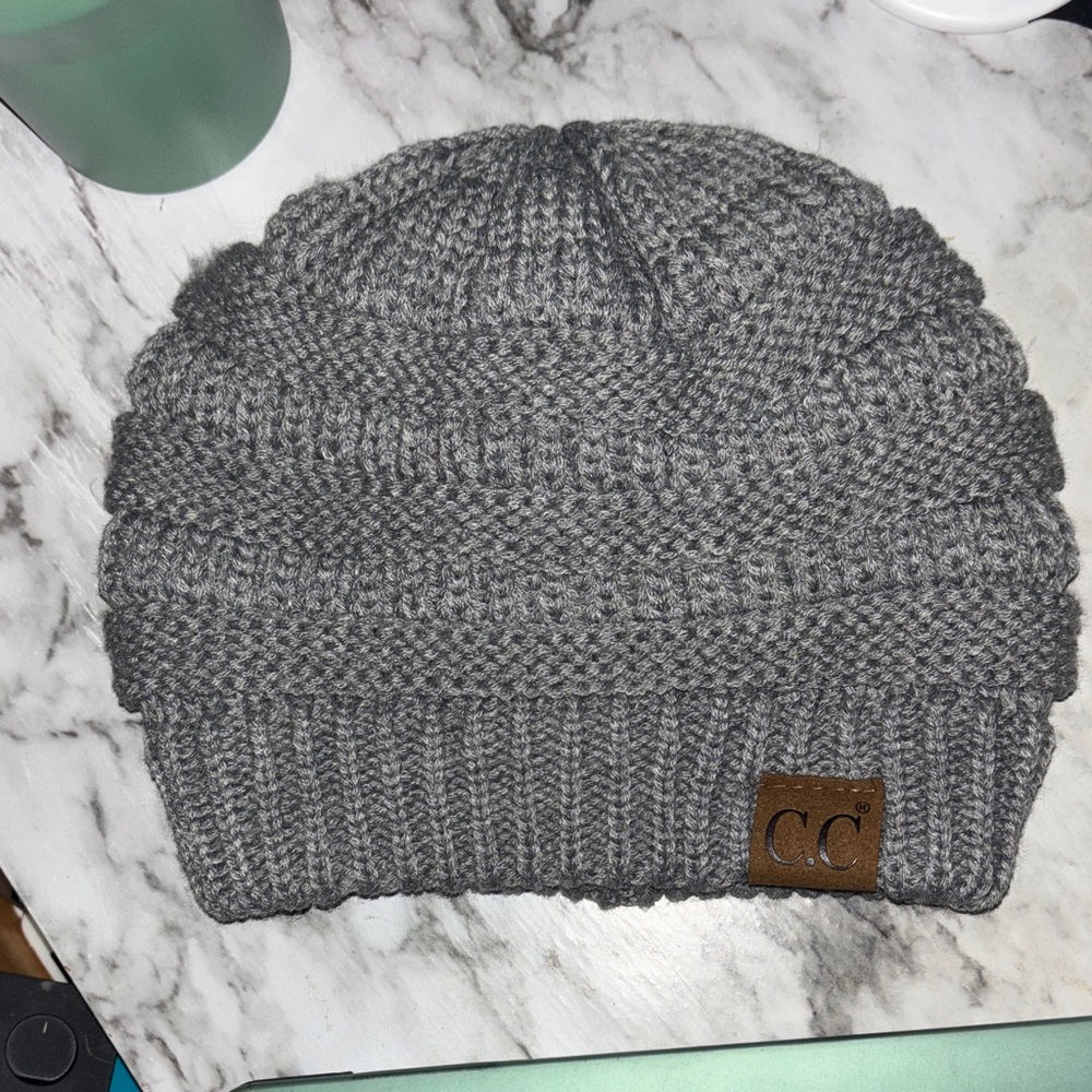Charcoal Knit winter hat